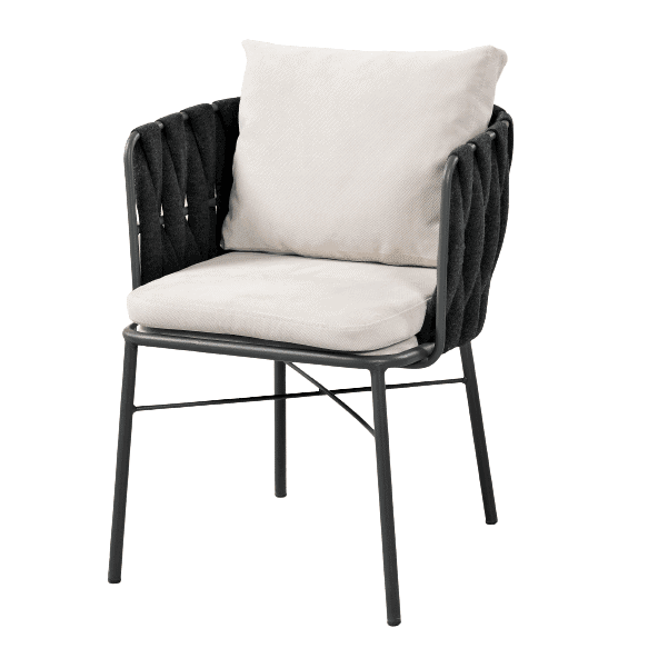 Πολυθρόνα μεταλλική με μαξιλάρι χωρίς το ύφασμα. Διατίθεται σε διάφορα χρώματα. (απαιτούμενο ύφασμα 0,90Μ)