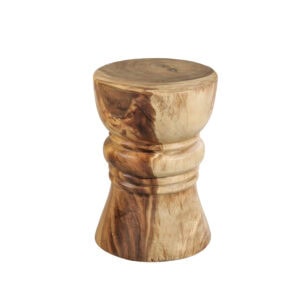 Σκαμπό από ξύλο Suar. Διάσταση προϊόντος : Φ26Χ40H