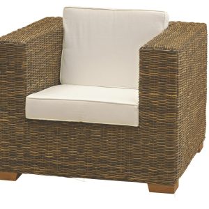 Πολυθρόνα από φυσικό Rattan σε φυσικό χρώμα. Διάσταση προϊόντος:100X95X72H