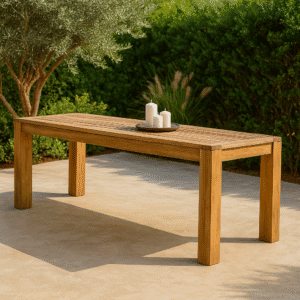 Τραπέζι απο ξύλο teak σε φυσική απόχρωση - 801847