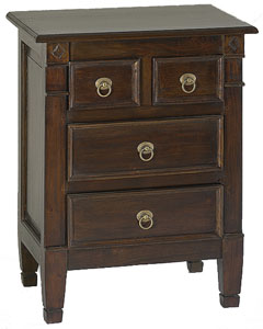 Χειροποίητο κομοδίνο από μασίφ μαόνι - TB180