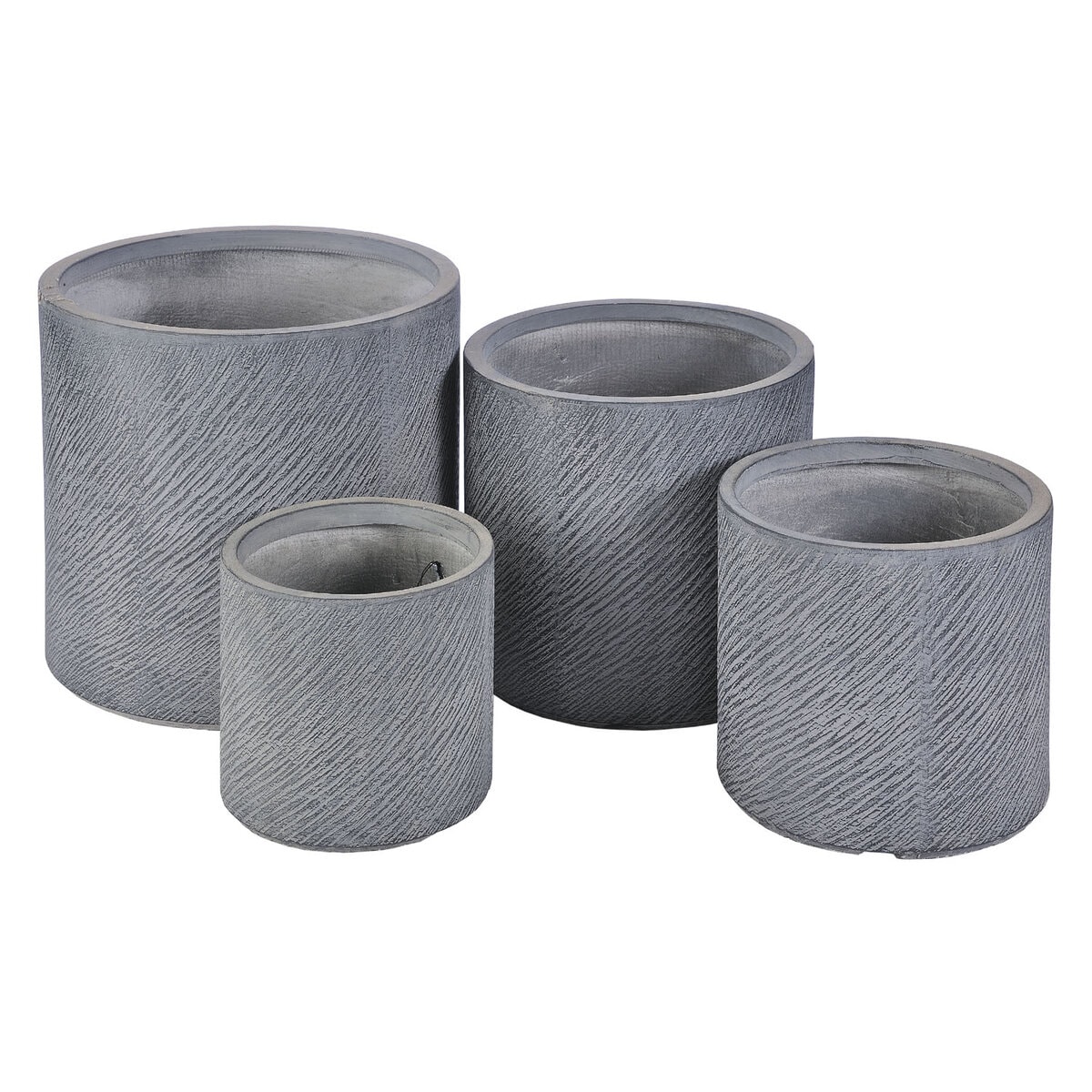 Κεραμική γλάστρα Linea σε σκούρο γκρι. Η λιτή, ίσια γραμμή της, αλλά και η σαγρέ υφή, της προσδίδει μια πιο βιομηχανική και μοντέρνα αίσθηση. Διαστάσεις προϊόντος: Φ26Χ26