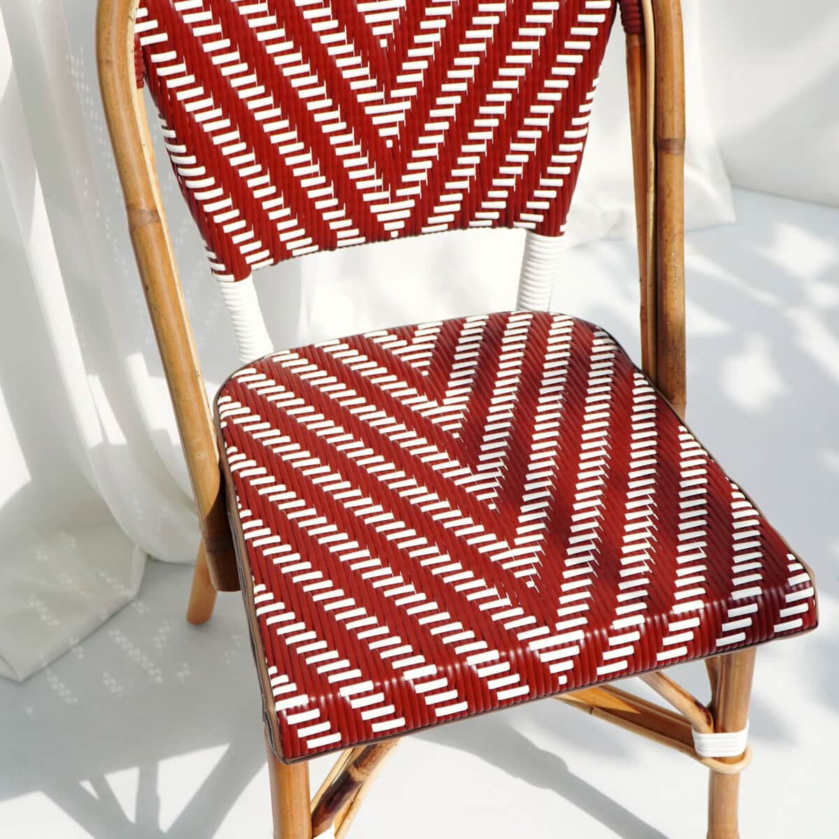 Καρέκλα Bistro από Μπαμπού και συνθεκτικό Rattan -33908 - Image 3