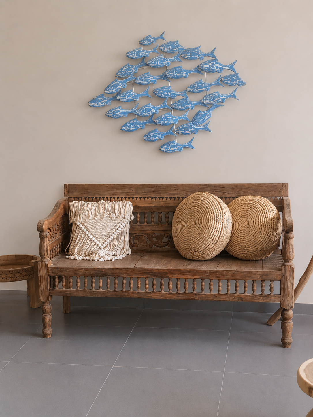 Χειροποίητος Καναπές MEDAN από ξύλο Teak (Κωδ. 122651)