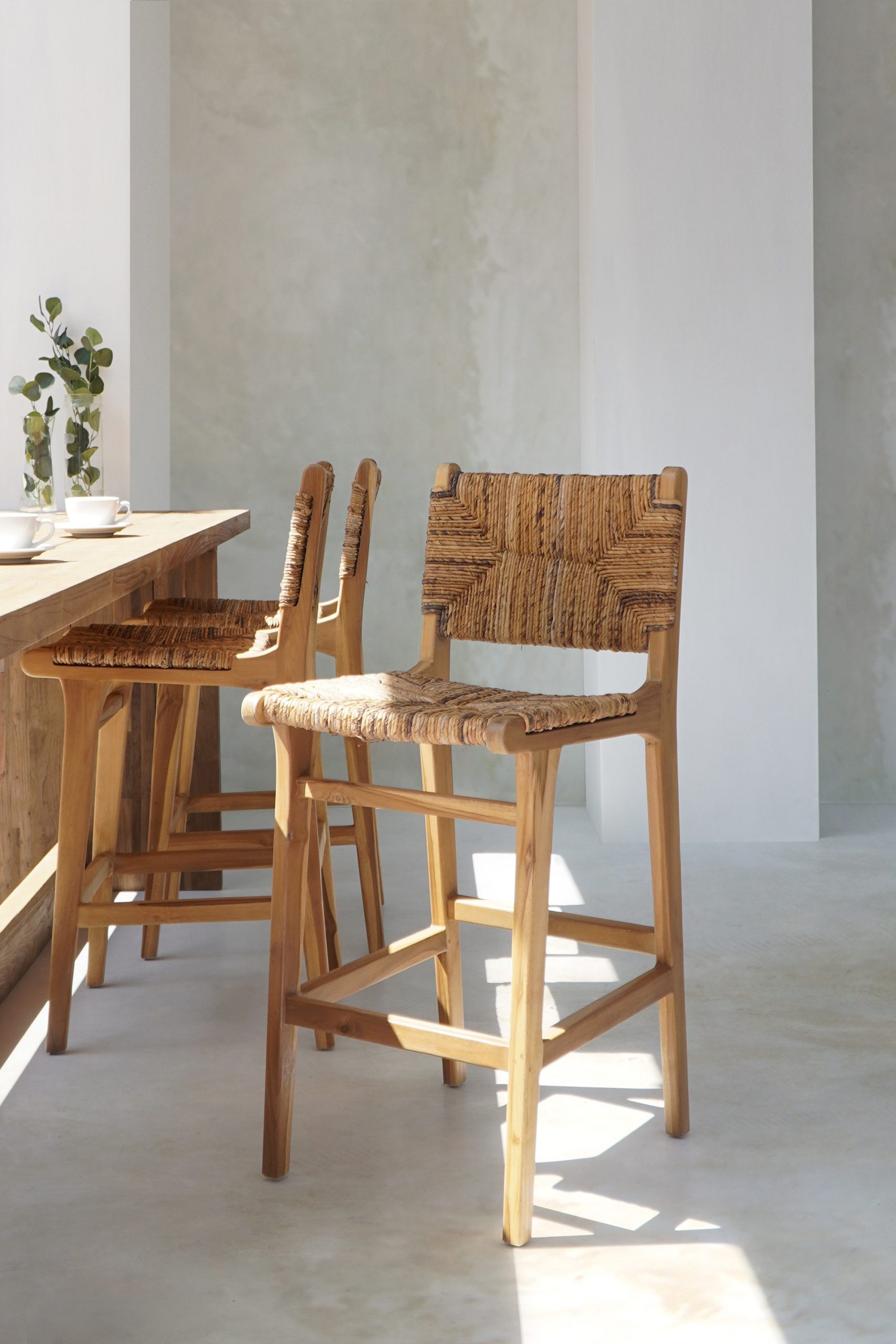 Σκαμπό Bar THOMAS από Teak & Rush (Κωδ. 125496)