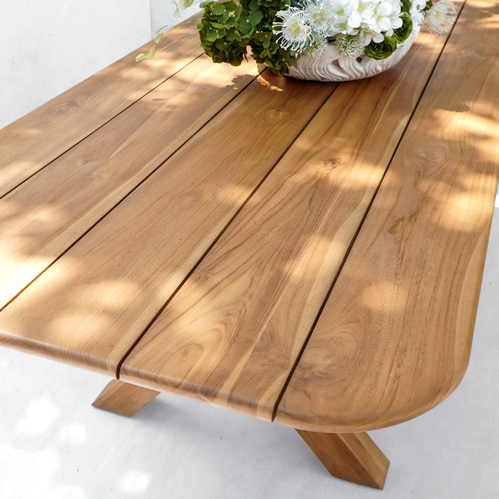 Τραπέζι Τραπεζαρίας CARUSSO από Teak Natural (Κωδ. 135183) - Image 2