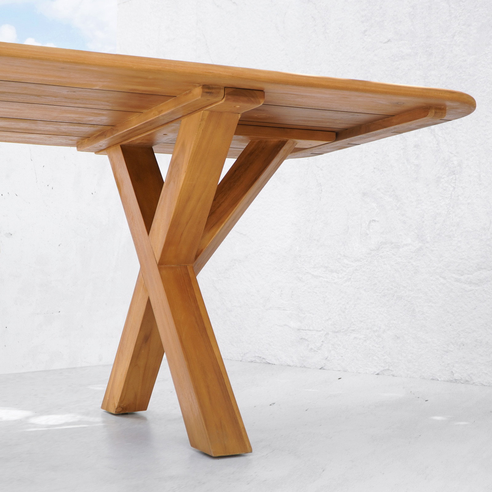 Τραπέζι Τραπεζαρίας CARUSSO από Teak Natural (Κωδ. 135183) - Image 3