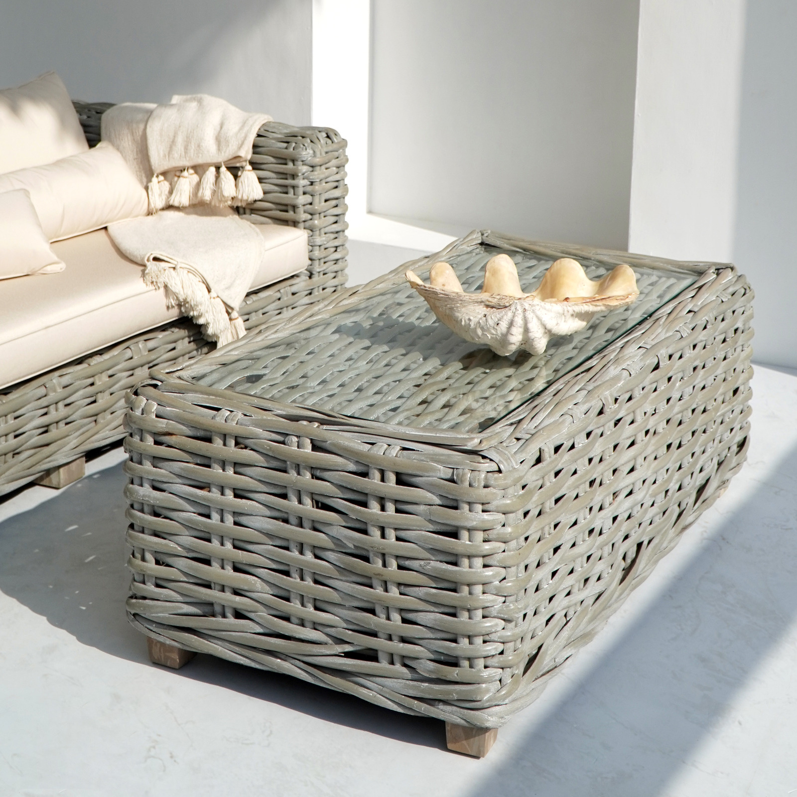 Σαλόνι Κήπου Saint Tropez Set από Rattan σε Γκρι Απόχρωση (Κωδ. 33920) - Image 3