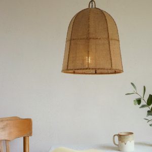 Κρεμαστό φωτιστικό SUSAN από φυσική γιούτα